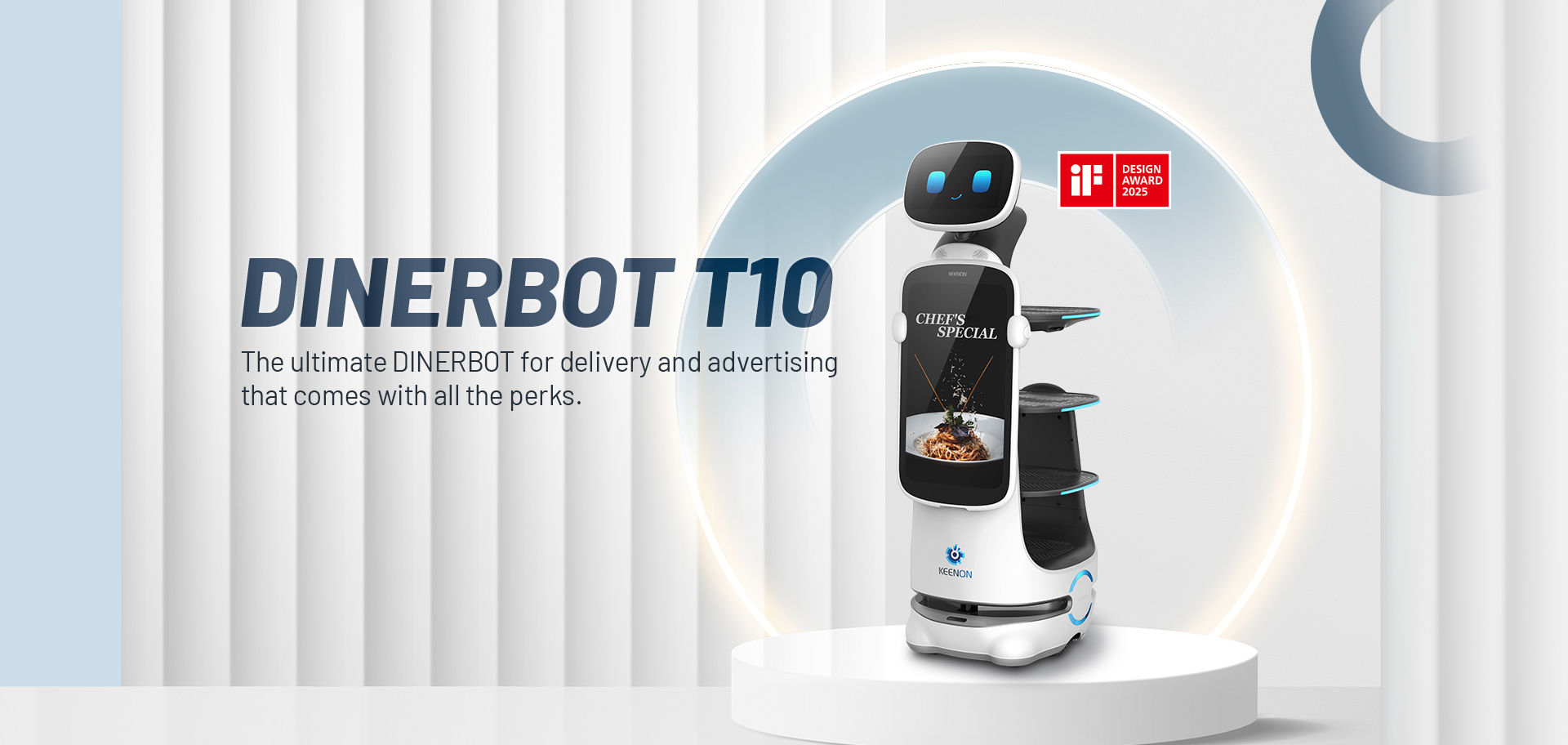 DINERBOT T10 — the ultimate delivery and advertising robot